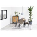 Sideboard Aford, MDF, black/natural, 103x80x40cm