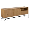 Sideboard Ajai, MDF/melamine, wildoak look, H70x180x40cm