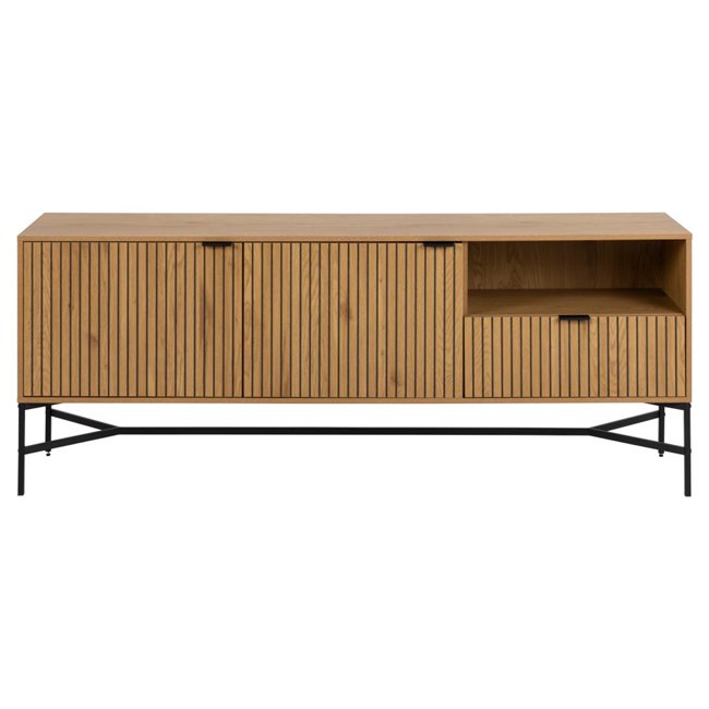 Sideboard Ajai, MDF/melamine, wildoak look, H70x180x40cm