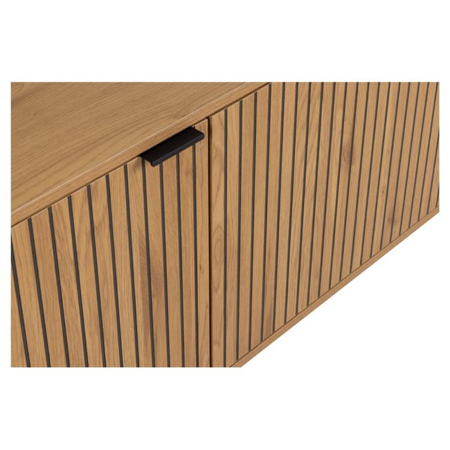 Sideboard Ajai, MDF/melamine, wildoak look, H70x180x40cm