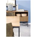Sideboard Ajai, MDF/melamine, wildoak look, H70x180x40cm