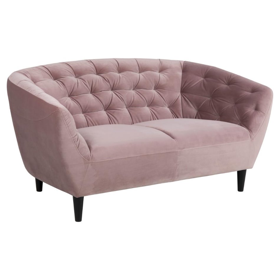 Sofa Aria, pink, H78x150x84cm