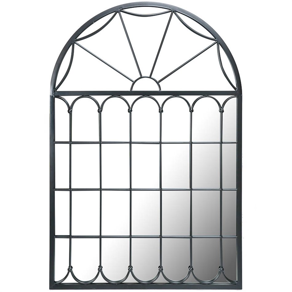 Mirror Barbara, black, 80x3.5x120cm