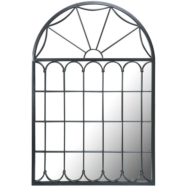 Mirror Barbara, black, 80x3.5x120cm