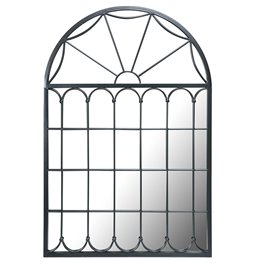 Mirror Barbara, black, 80x3.5x120cm