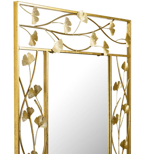Mirror Balzo, gold foll, 80x2.5x100cm