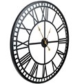 Wall clock Barenton, metal/black, 80x5x80cm