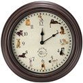 Wall clock Dog sounds, D29.8x4.5cm