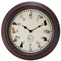 Wall clock Cat sounds, D29.8x4.5cm