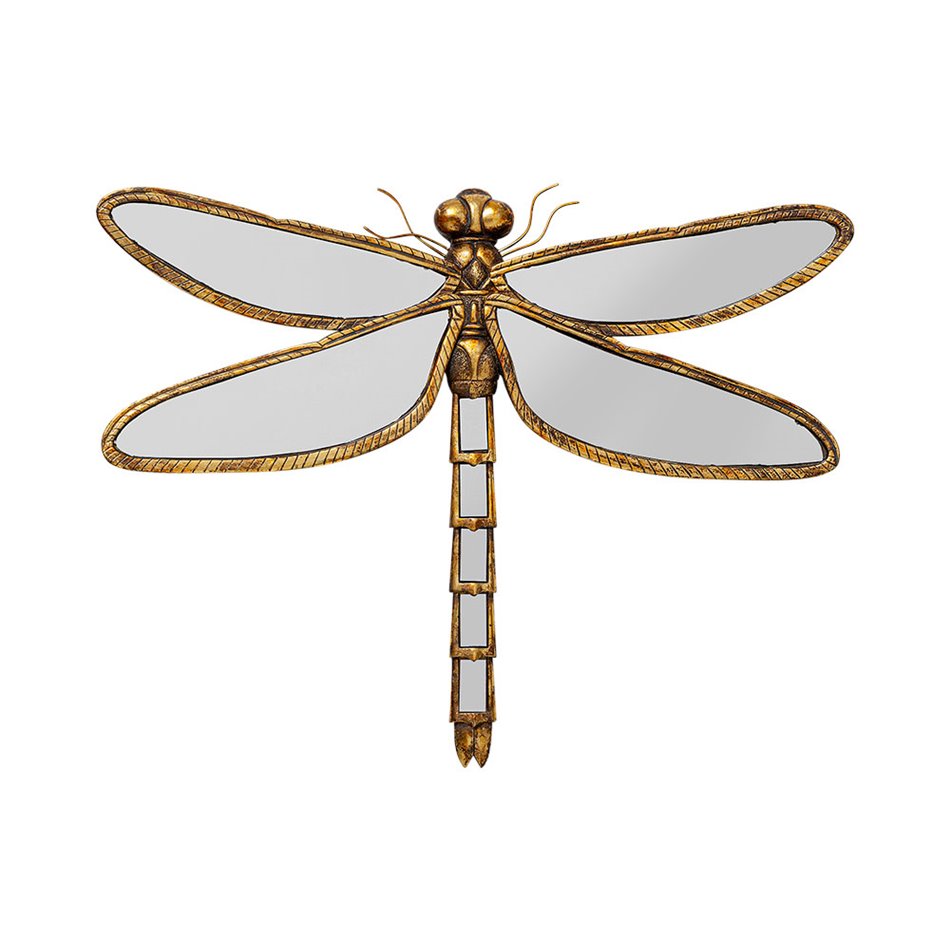 Wall deco Dragonfly mirror, 71x58x6cm