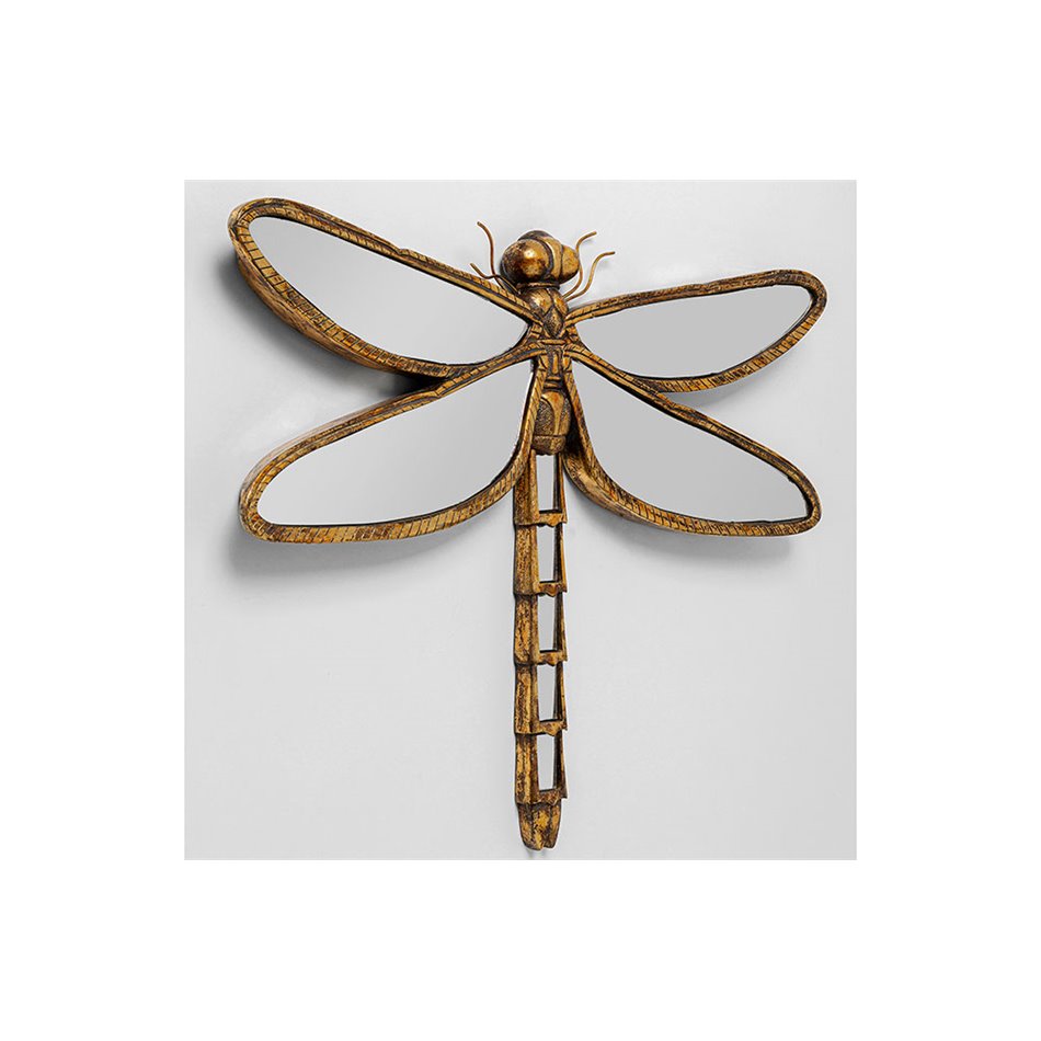 Wall deco Dragonfly mirror, 71x58x6cm