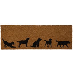 Doormat Coir Dogs, 75x25.5cm