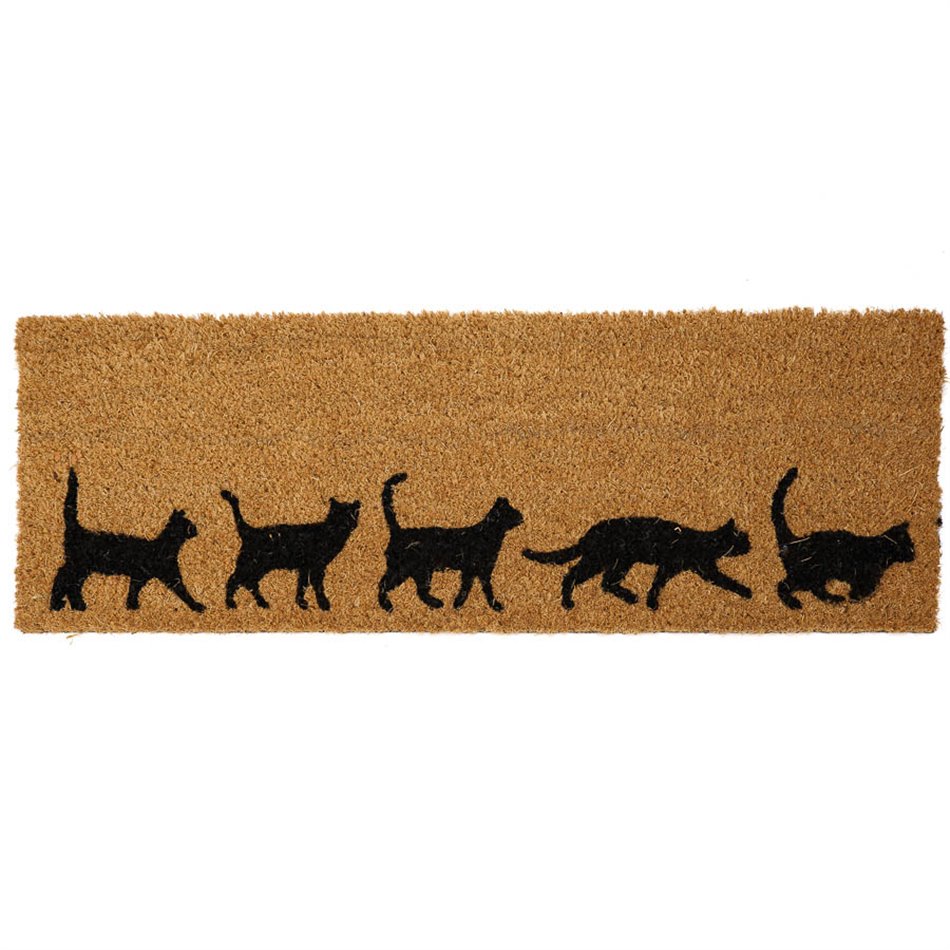 Doormat Coir Cats, 75x25.5cm