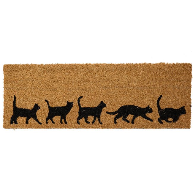 Doormat Coir Cats, 75x25.5cm
