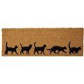 Doormat Coir Cats, 75x25.5cm