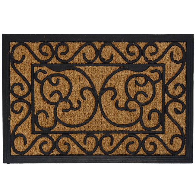 Rubber doormat Cocos, 65x40.3cm