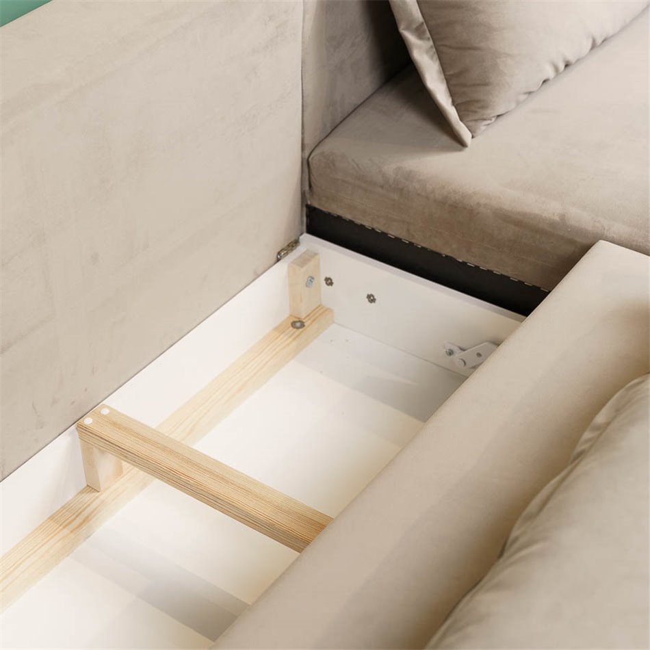 Sofa Weglossy, right, Riviera 16, 226x105-162x88cm