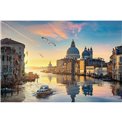 Wall glass art Before sunset at Venice, 80x120x0.4cm