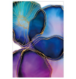Wall glass art Flower fantasy, 120x80x0.4cm