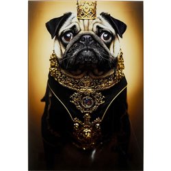 Picture Prince Pug, 60x40cm