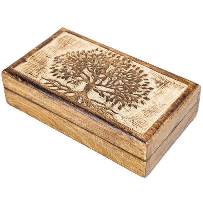 Wood box Tree S, 4x18x10cm