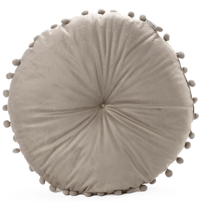 Pillow Juta2 taupe, velvet, D50x50cm