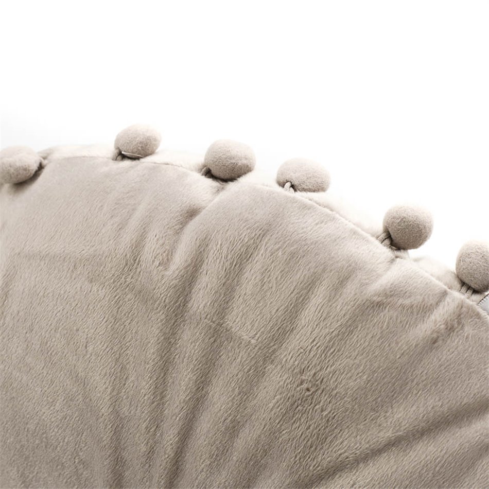 Pillow Juta2 taupe, velvet, D50x50cm