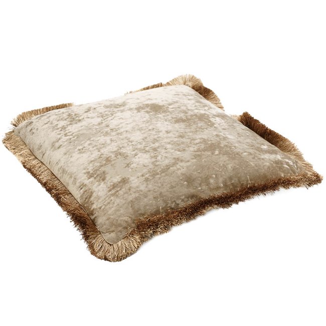 Pillow Jumis, brown, velvet, 50x50cm
