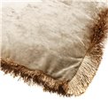 Pillow Jumis, brown, velvet, 50x50cm
