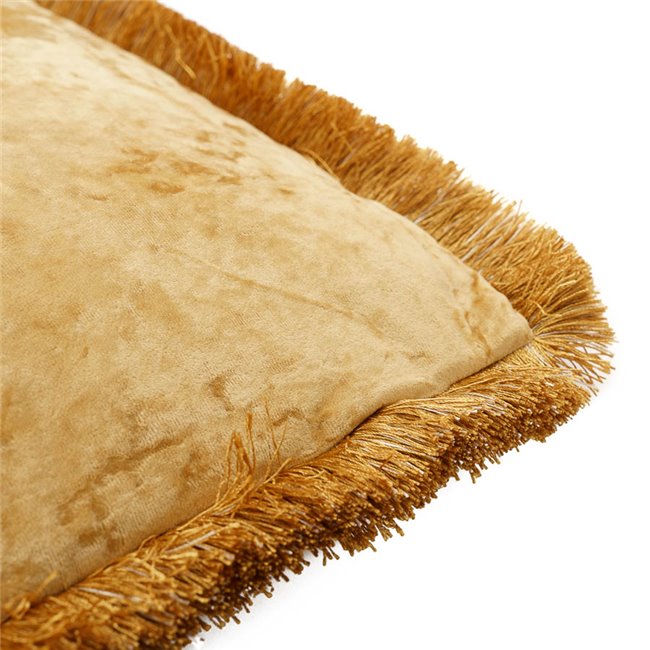 Pillow Jakobine, gold, velvet, 50x50cm