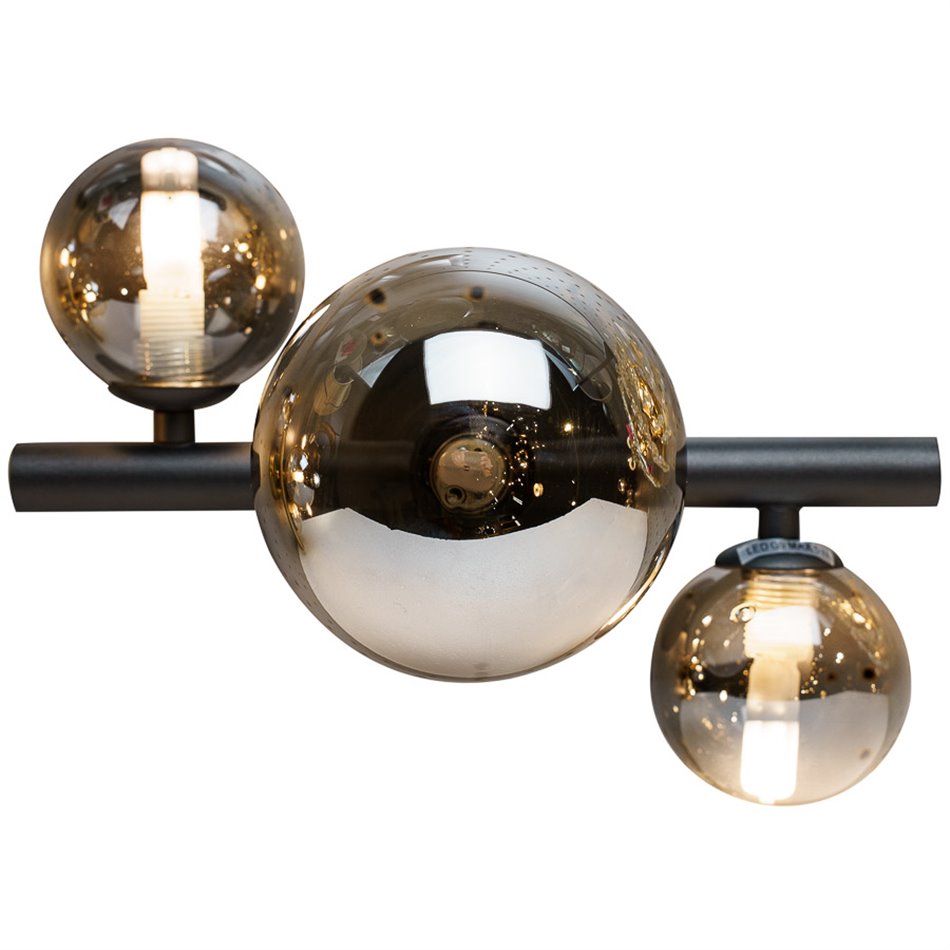 Wall lamp Rade II, smoky, 28x21x H19cm, G9x3