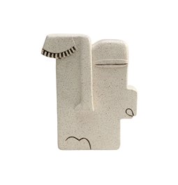 Deco object Sleeping Head, H22x18x7cm