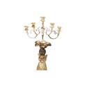 Deco/candle holder Lion, 12.5x8.5x29.0cm