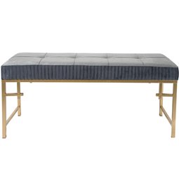 Bench  Madalena L, grey, 110x40x48cm