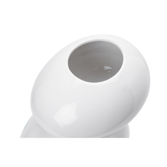 Vase Gardeja, white, 26.5x17.2x13.6cm