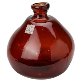 Vase Recyc, amber, stikls, D33cm