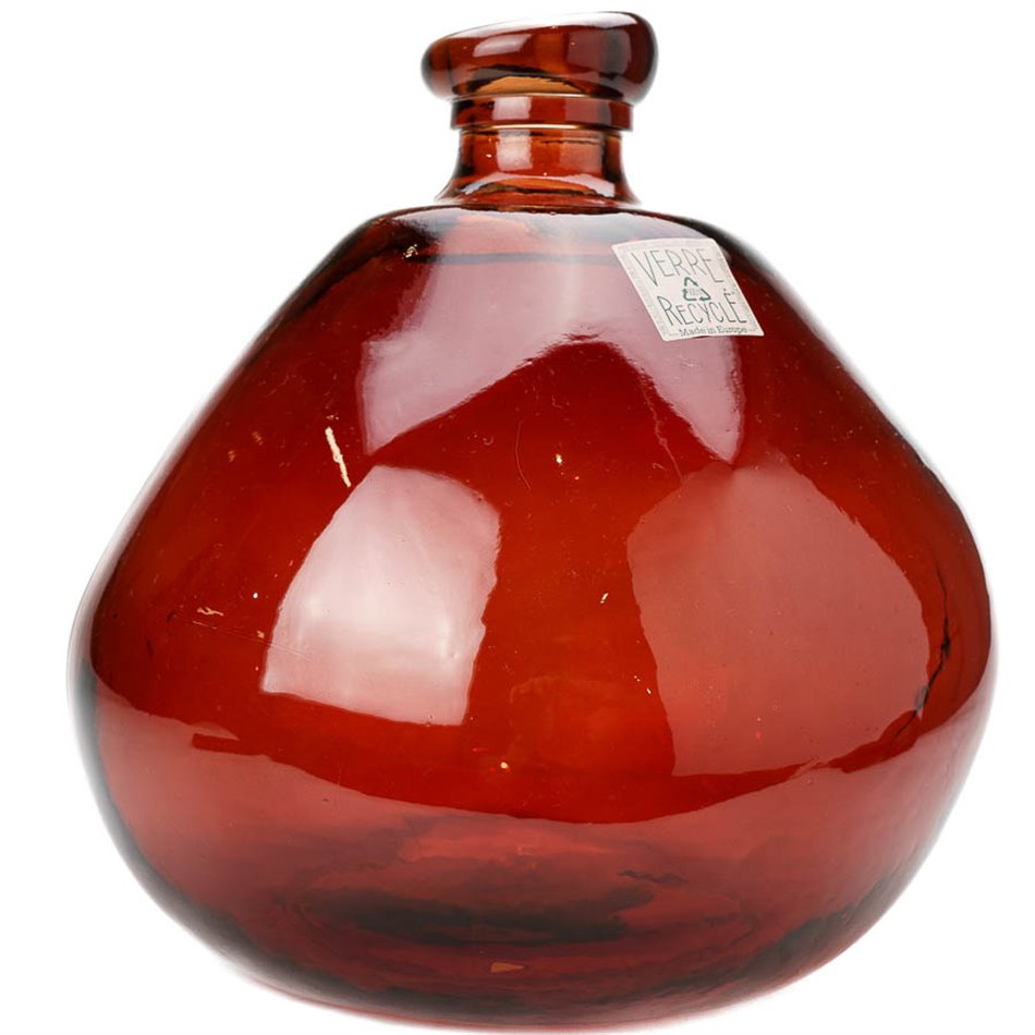 Vase Recyc, amber, stikls, D33cm