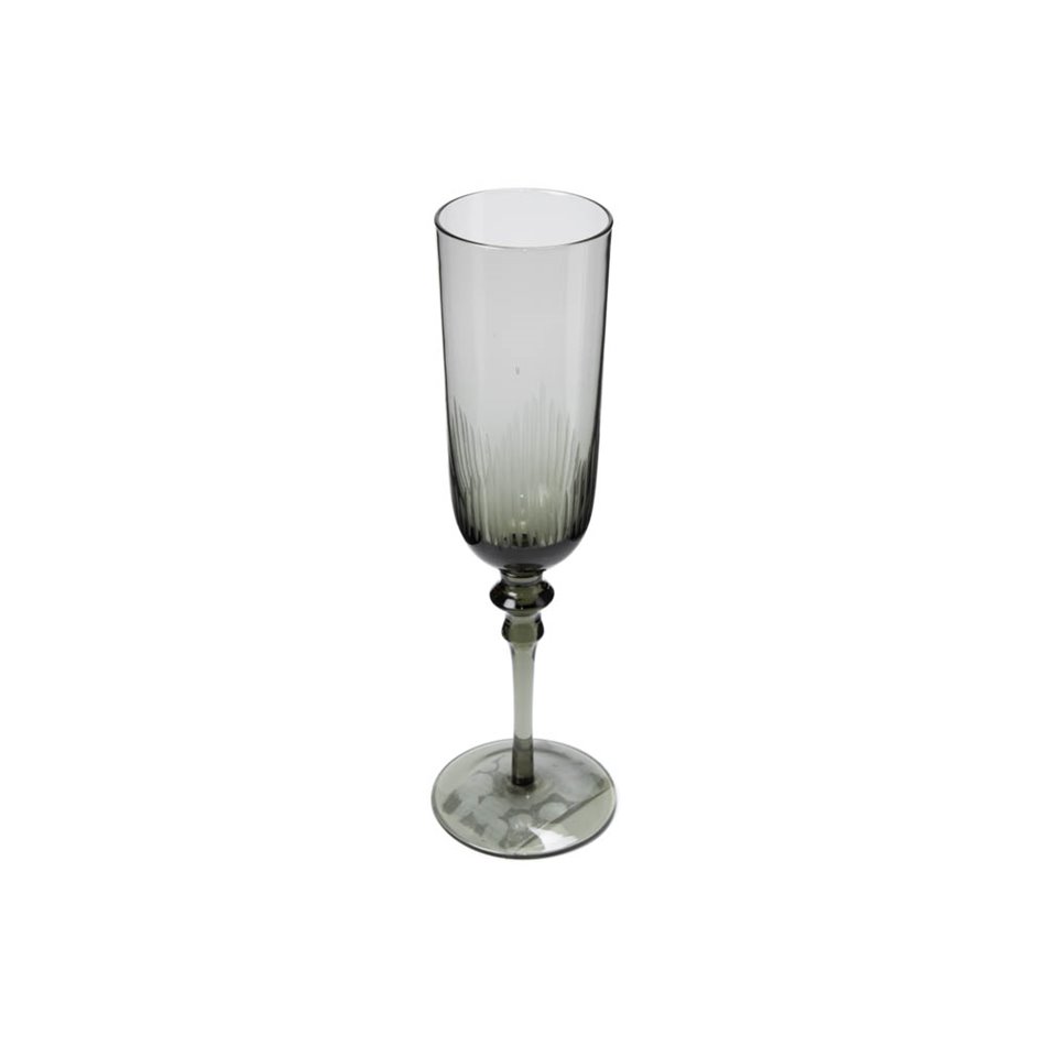 Champagne glass Sangro grey,  H23, D5.5cm