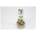 Artificial plant with LED, H18.5cm