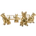 Deco napkin holder French bulldogs,30.0x30.0x12.5cm