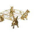 Deco napkin holder French bulldogs,30.0x30.0x12.5cm
