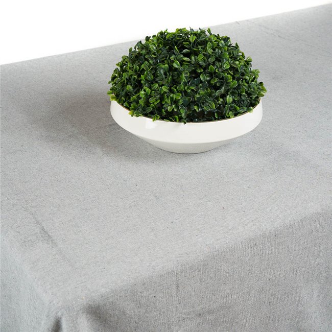 Tablecloth cotton, grey, 250 x140cm