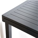 Table Piazza, graphite, aluminium, 135x90xH75.5cm
