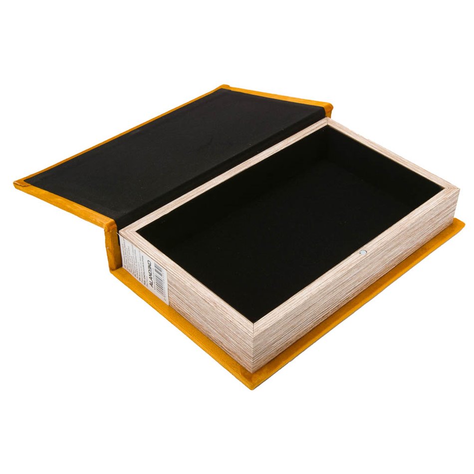 Book box Lion S, velvet, gold, 26x17x5cm