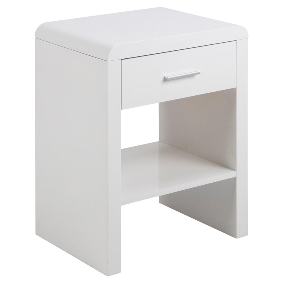 Bedside table Supernova, white,  59x45x35cm