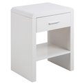 Bedside table Supernova, white,  59x45x35cm