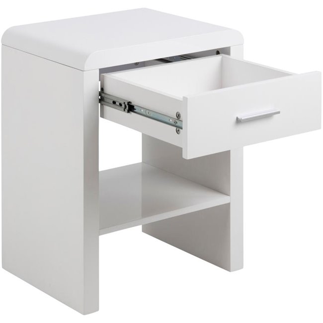 Bedside table Supernova, white,  59x45x35cm
