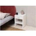 Bedside table Supernova, white,  59x45x35cm