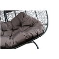 Double hanging chair Couple, dark grey,  H200x132x76.5cm