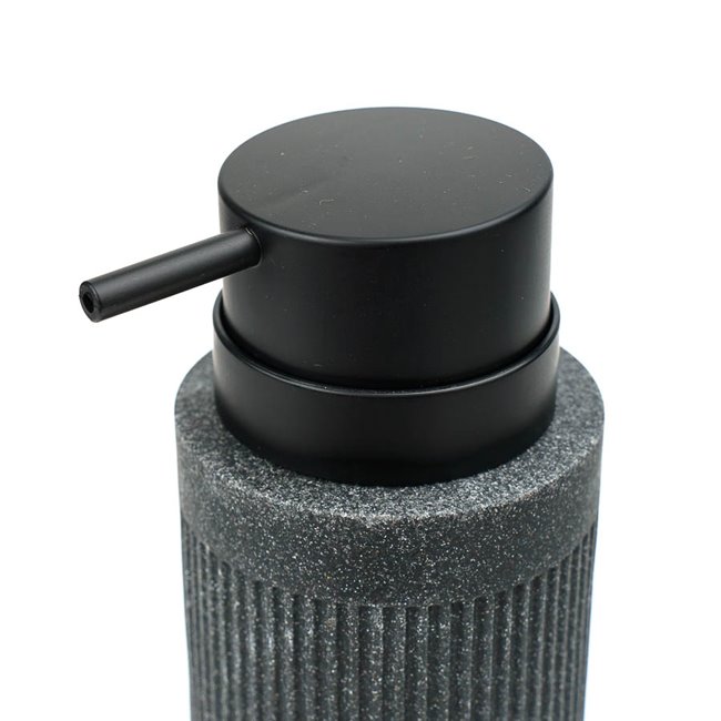 Soap dispenser Ardoise Onyx, H17,4x D7cm